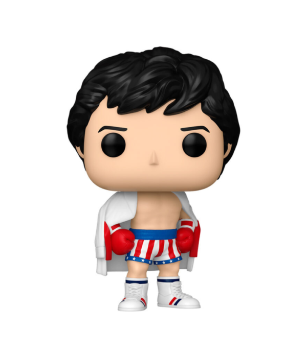 Rocky Balboa Funko Pop (#1713), a collectible figure featuring the legendary boxer from the classic Rocky film series.