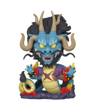 Kaido Dragon Form Funko Pop (#1623) from One Piece, featuring the mighty Yonko in his full dragon transformation.