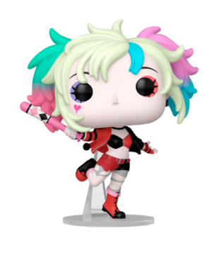 Harley Quinn Funko Pop (#536) from Suicide Squad Isekai, showcasing the beloved anti-heroine in a vibrant anime-inspired style.
