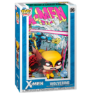 Wolverine Funko Pop Comic Cover (#26) from Marvel X-Men, showcasing the legendary mutant in a collectible comic art display case.