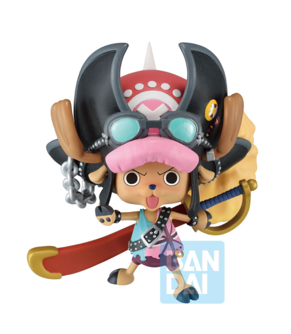 Ichibansho Tony Tony Chopper Film Red More Beat figure from One Piece, featuring the beloved reindeer in his movie-inspired design.