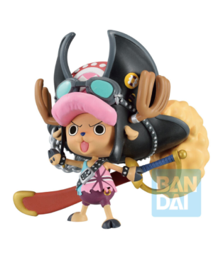 Ichibansho Tony Tony Chopper Film Red More Beat figure from One Piece, featuring the beloved reindeer in his movie-inspired design.