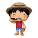 Monkey D. Luffy Funko Pop (#1771) from One Piece, showcasing the brave captain of the Straw Hat Pirates in a dynamic pose.