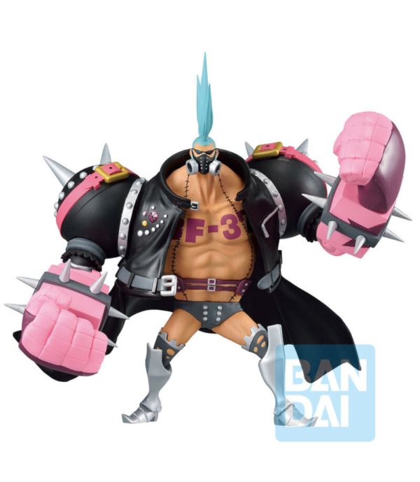 Ichibansho Franky Film Red More Beat figure from One Piece, featuring the cyborg shipwright in his movie-inspired look.