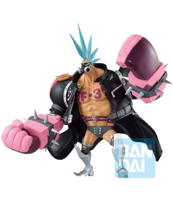 Ichibansho Franky Film Red More Beat figure from One Piece, featuring the cyborg shipwright in his movie-inspired look.