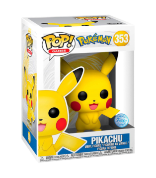 Exclusive Pikachu Funko Pop (#353) from Pokémon, a must-have collectible for Pokémon trainers and Funko Pop collectors.