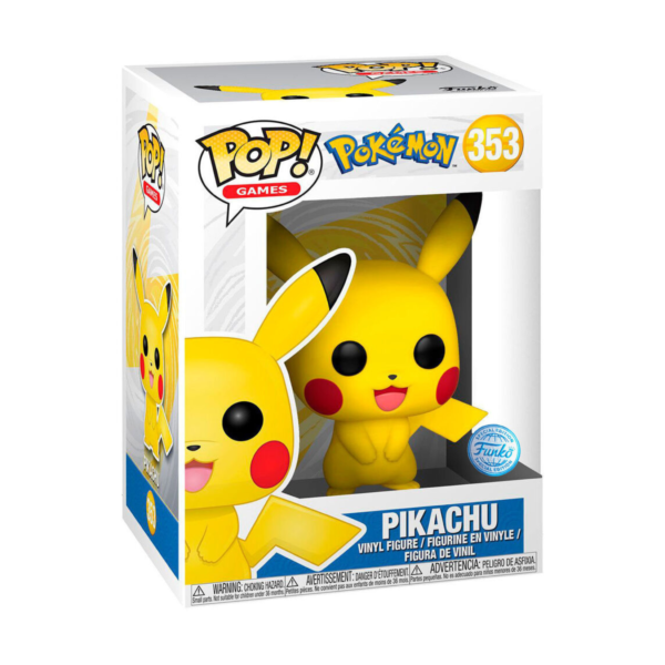 Exclusive Pikachu Funko Pop (#353) from Pokémon, a must-have collectible for Pokémon trainers and Funko Pop collectors.