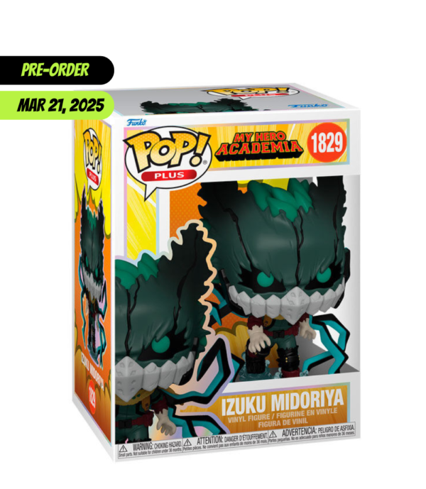 My Hero Academia Funko Pop of Izuku Midoriya (#1829), a collectible figure for anime and Deku fans.