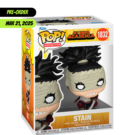 Stain Funko Pop (#1832) from My Hero Academia, a collectible figure featuring the infamous Hero Killer in striking detail.
