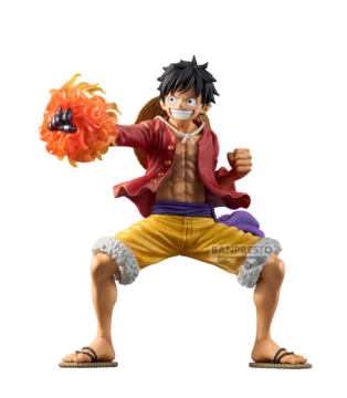 Monkey D. Luffy Special Edition Grandista figure from One Piece, featuring the Straw Hat Pirates' captain in an incredibly detailed and dynamic pose.