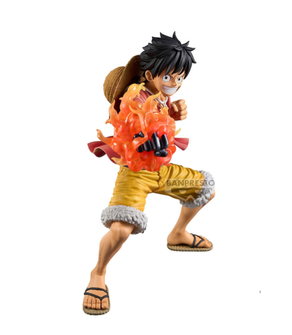 Monkey D. Luffy Special Edition Grandista figure from One Piece, featuring the Straw Hat Pirates' captain in an incredibly detailed and dynamic pose.