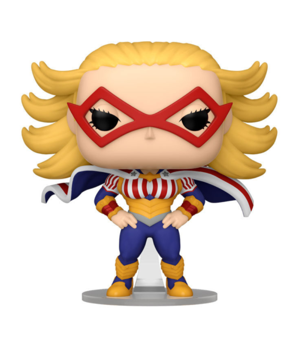Star and Stripe Funko Pop (#1833) from My Hero Academia, featuring the powerful American Pro Hero in collectible form.
