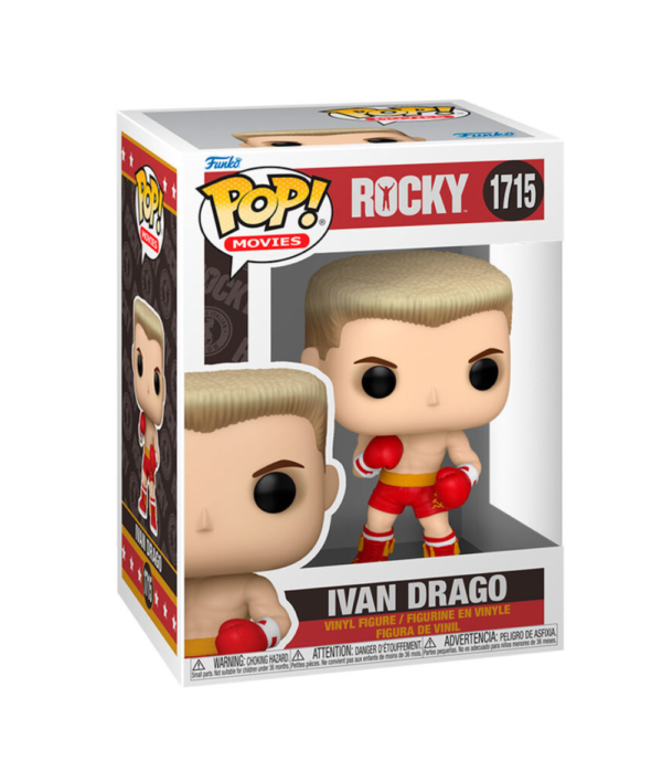 Ivan Drago Funko Pop (#1715) from Rocky, a collectible figure capturing the iconic boxing villain in detail.