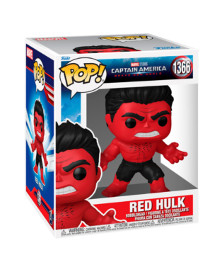 Red Hulk Funko Pop! (#1366) from Captain America: Brave New World – 6-inch vinyl figure of Thaddeus 'Thunderbolt' Ross in Red Hulk form.