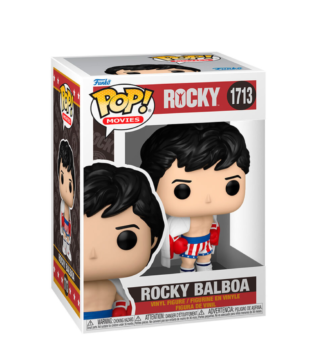 Rocky Balboa Funko Pop (#1713), a collectible figure featuring the legendary boxer from the classic Rocky film series.
