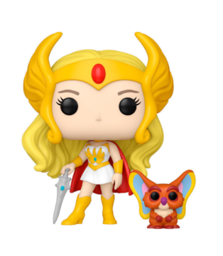 She-Ra & Kowl Funko Pop (#1800) from Princess of Power, a collectible figure featuring the legendary warrior and her trusted friend.