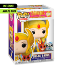 She-Ra & Kowl Funko Pop (#1800) from Princess of Power, a collectible figure featuring the legendary warrior and her trusted friend.
