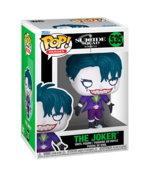 The Joker Funko Pop (#535) from Suicide Squad Isekai, showcasing the iconic villain in a unique anime-inspired design.