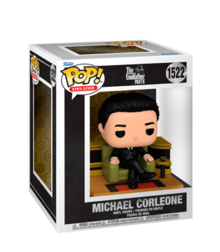 Michael Corleone Funko Pop (#1522) from The Godfather Part II, showcasing the iconic mafia boss in a classic pose.