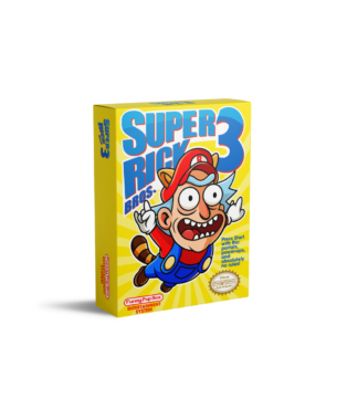 Funny Pop Box Super Rick – Collectible box with exclusive t-shirt and portal-powered surprises.