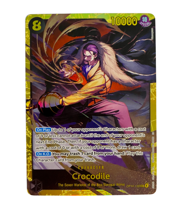 One Piece Card Game Crocodile OP14-120 English Secret Rare Near Mint