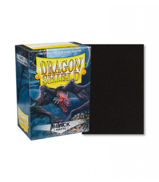 Dragon Shield Matte Black Standard Size Card Sleeves 100 sleeves pack