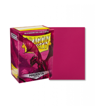 Dragon Shield Matte Magenta Standard Size Card Sleeves 100 sleeves pack