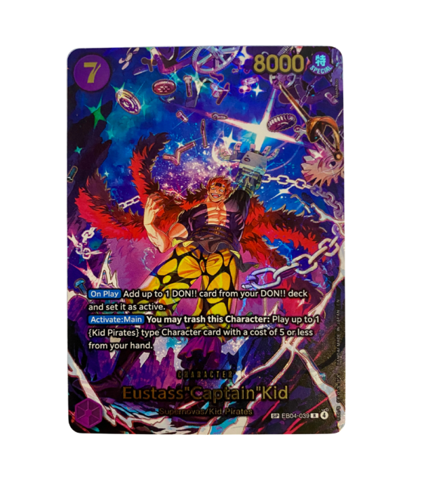 Eustass Captain Kid EB04-039 English One Piece Card Game Eustass Captain Kid EB04-039 English single card Near Mint
