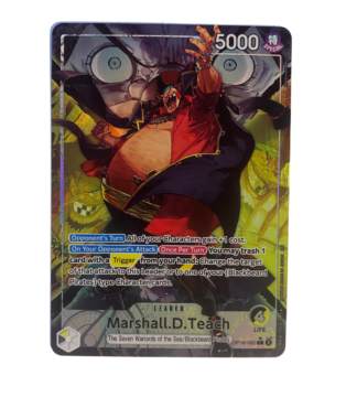 One Piece Card Game Marshall.D.Teach OP16-080 English Leader Near Mint