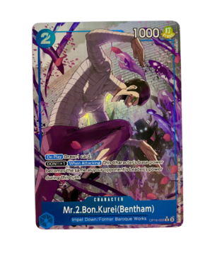 One Piece Card Game Mr.2.Bon.Kurei (Bentham) OP16-055 English Rare Near Mint