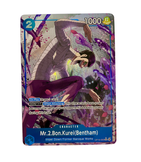 One Piece Card Game Mr.2.Bon.Kurei (Bentham) OP16-055 English Rare Near Mint