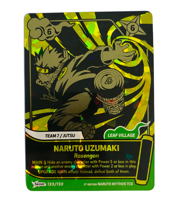 Naruto Uzumaki Secret 133_130 English Naruto Mythos TCG Secret Naruto Uzumaki 133/130 2nd Edition English Near Mint