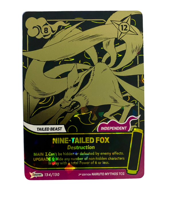 Naruto Mythos TCG Secret Nine-Tailed Fox 134/130 2nd Edition English Near Mint