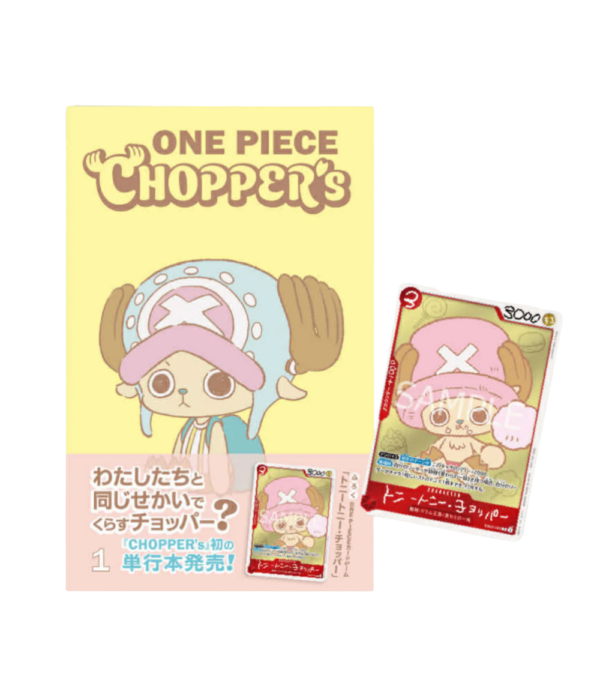 One Piece Chopper Comic Vol 1 sealed Japanese edition with EB02-003 promo card