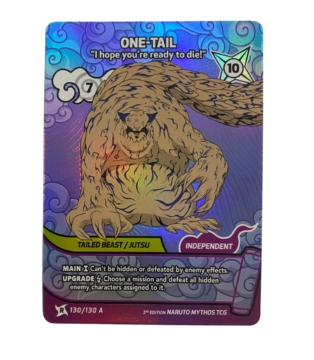 Naruto Mythos TCG Rare One-Tail 130/130 A 2nd Edition English Near Mint