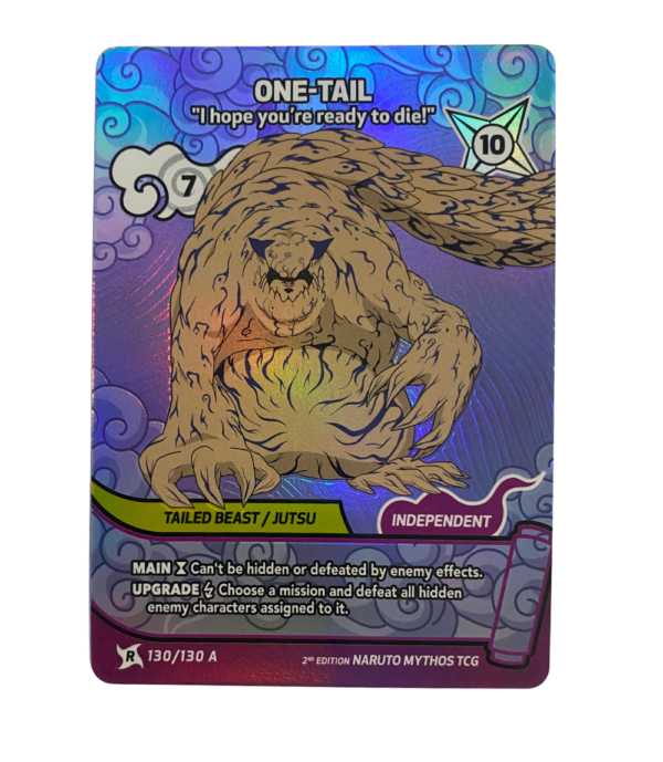 Naruto Mythos TCG Rare One-Tail 130/130 A 2nd Edition English Near Mint