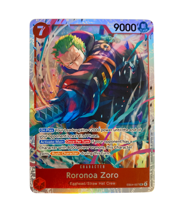 One Piece Card Game Roronoa Zoro EB04-007 English Super Rare Near Mint
