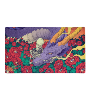 Dragon Shield Día de Muertos 2026 TCG Playmat with purple dragon artwork